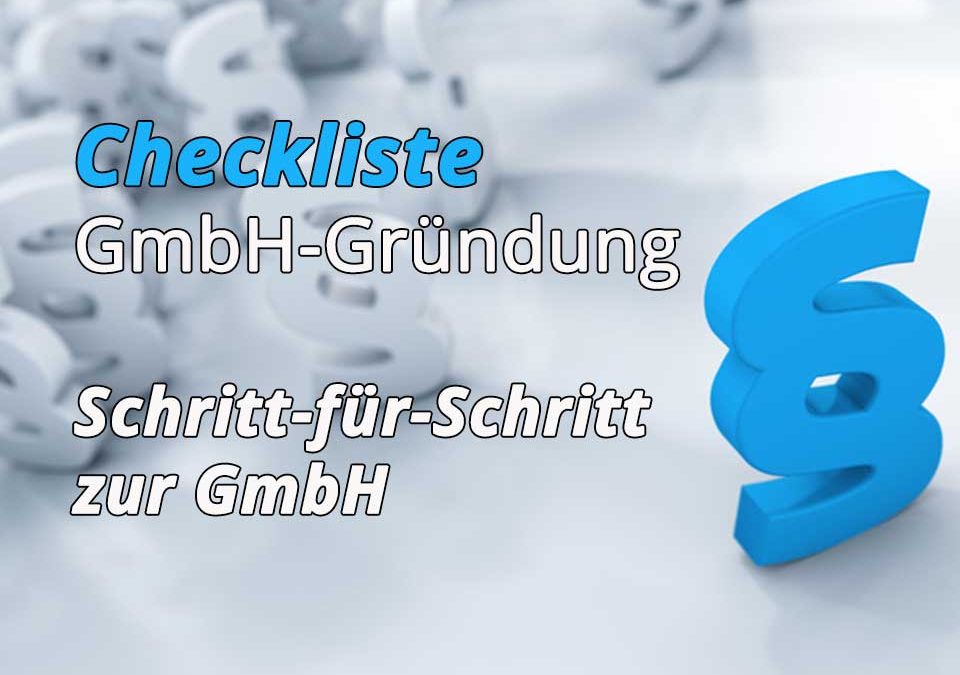 Gmbhgründung checkliste